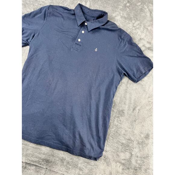 men's Volcom Polo large navy blue short sleeve excellent - Picture 7 of 10